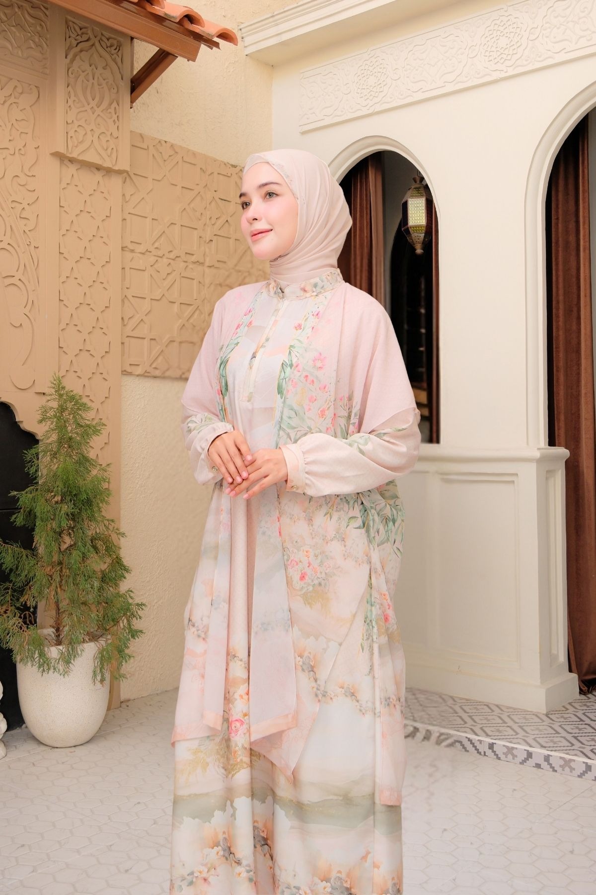 ASHA Family Set — Cream | HIRA Raya 2027