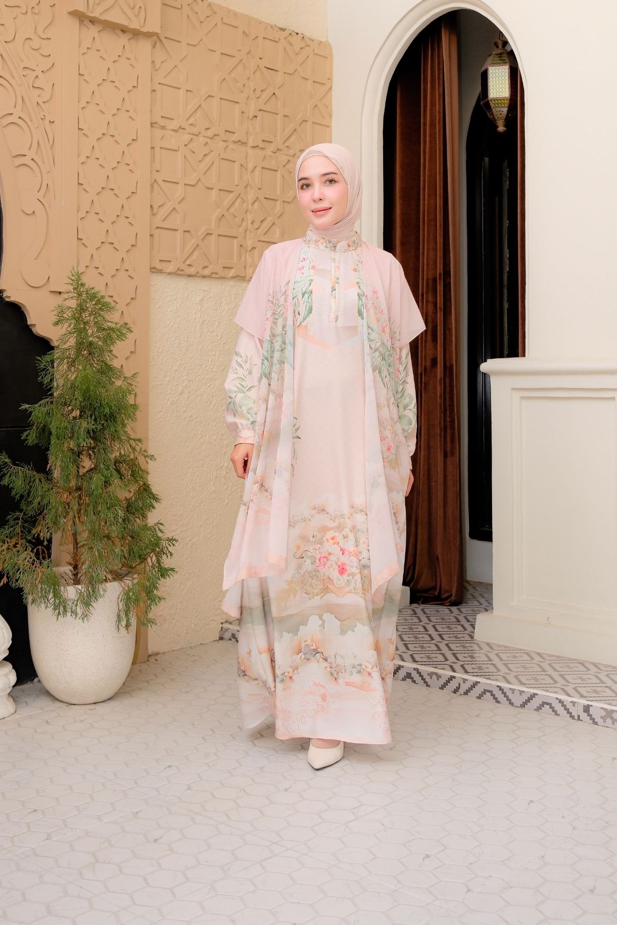 ASHA Family Set — Cream | HIRA Raya 2027