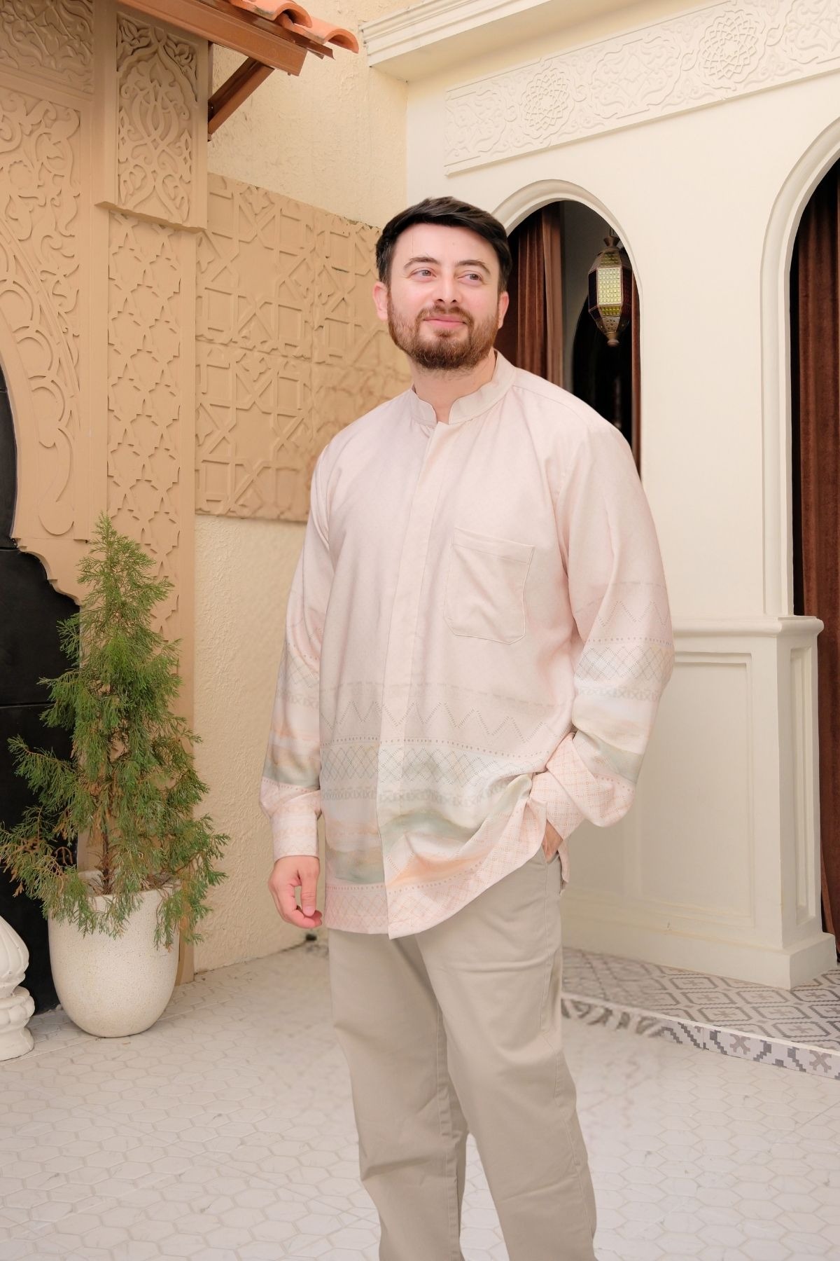 ASHA Family Set — Cream | HIRA Raya 2027