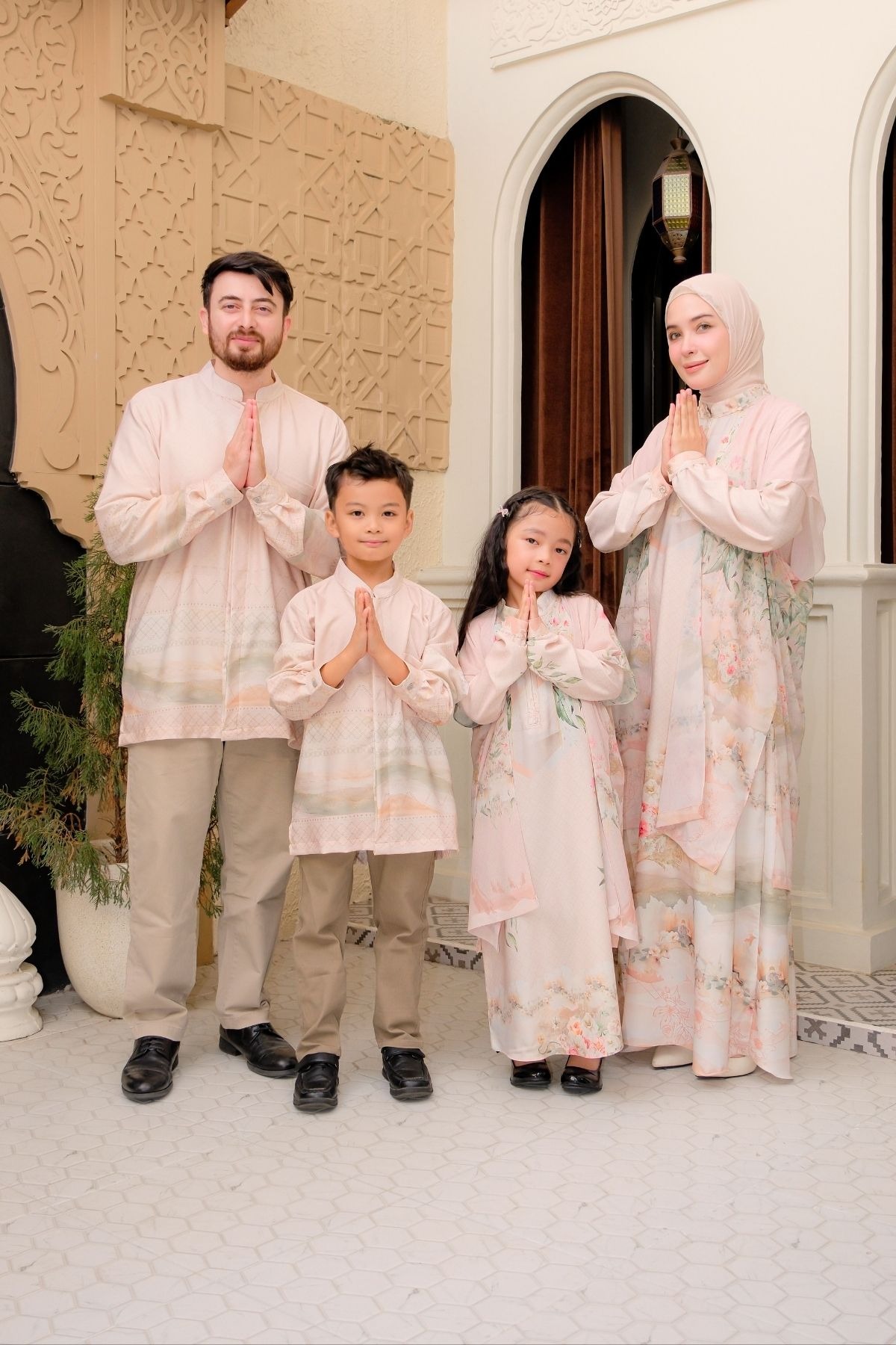 ASHA Family Set — Cream | HIRA Raya 2027