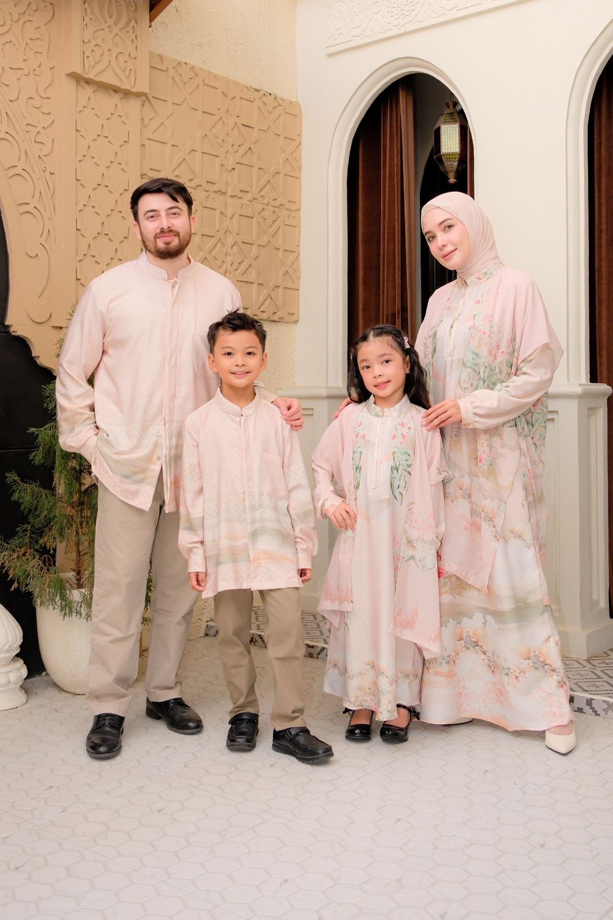 ASHA Family Set — Cream | HIRA Raya 2027