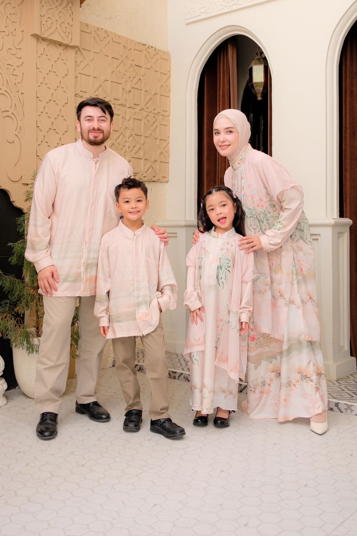 ASHA Family Set — Cream | HIRA Raya 2027