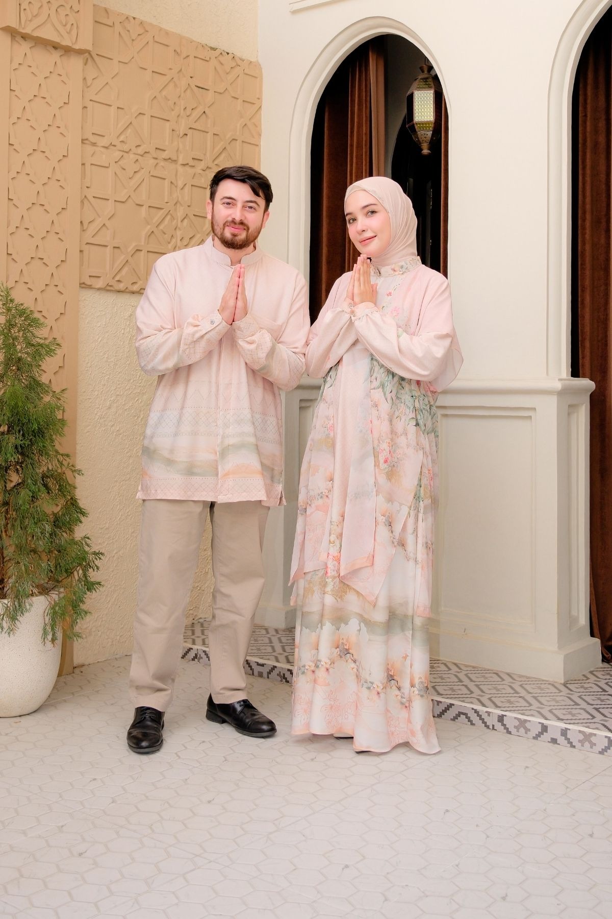 ASHA Family Set — Cream | HIRA Raya 2027