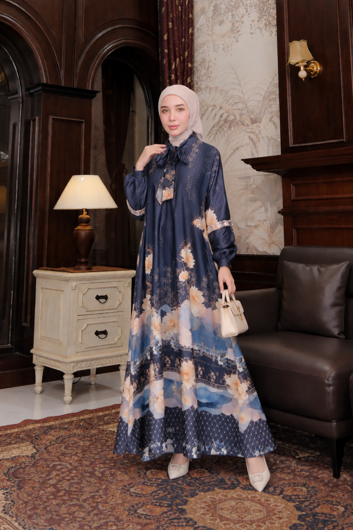 TAMANA Family Set -- Navy | HIRA Raya 2027