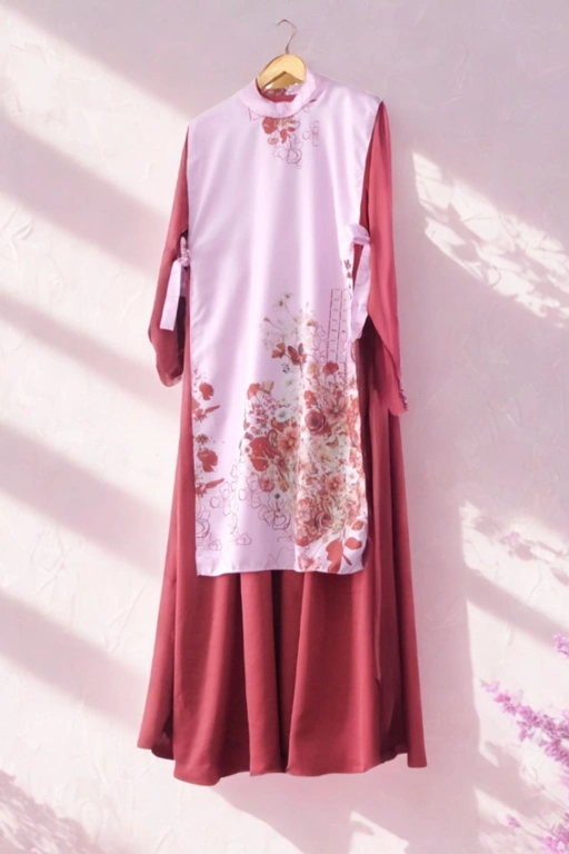 Image of Gea Dress & Vest - GDS7.2 Maroon