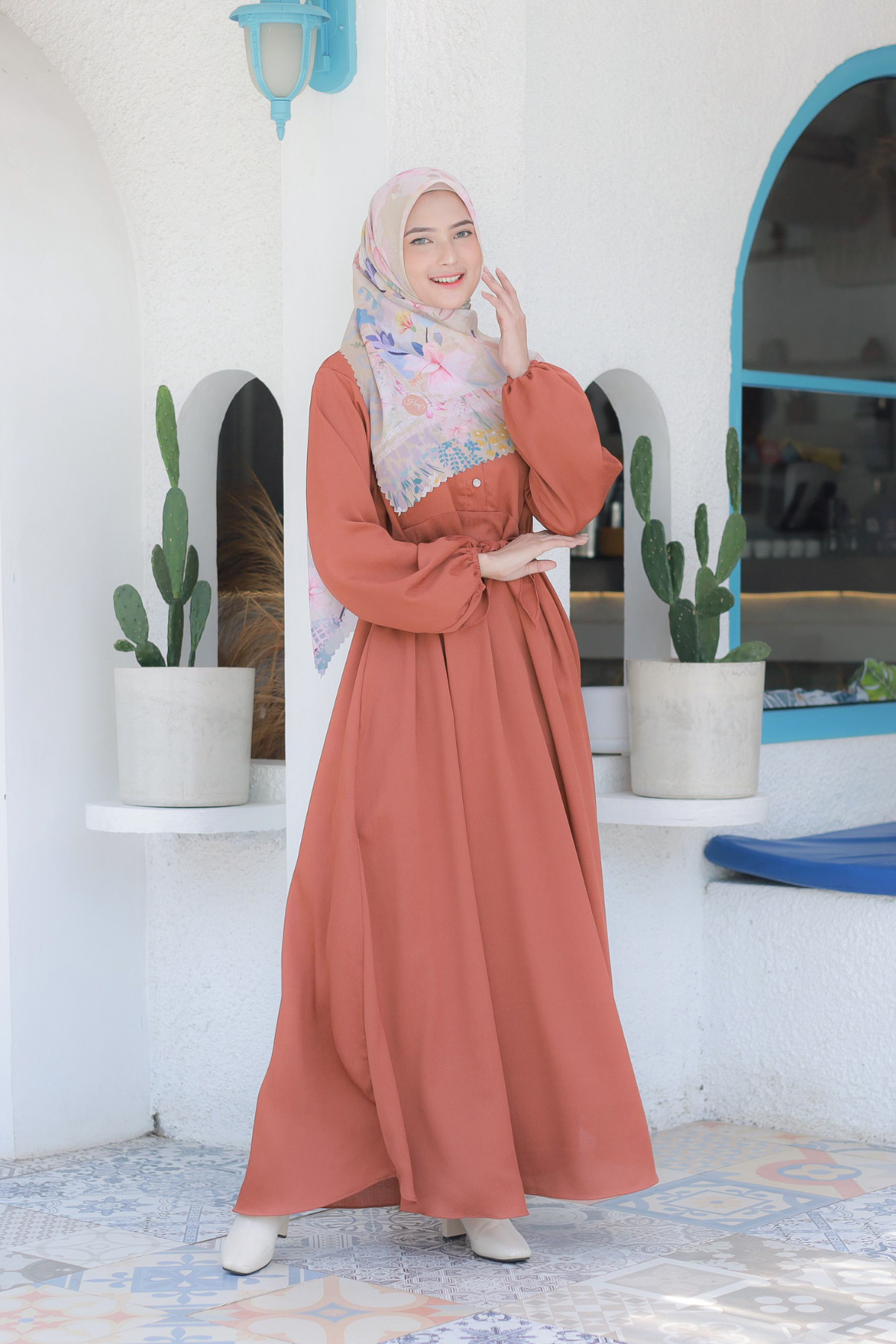 Gea Dress - Brick