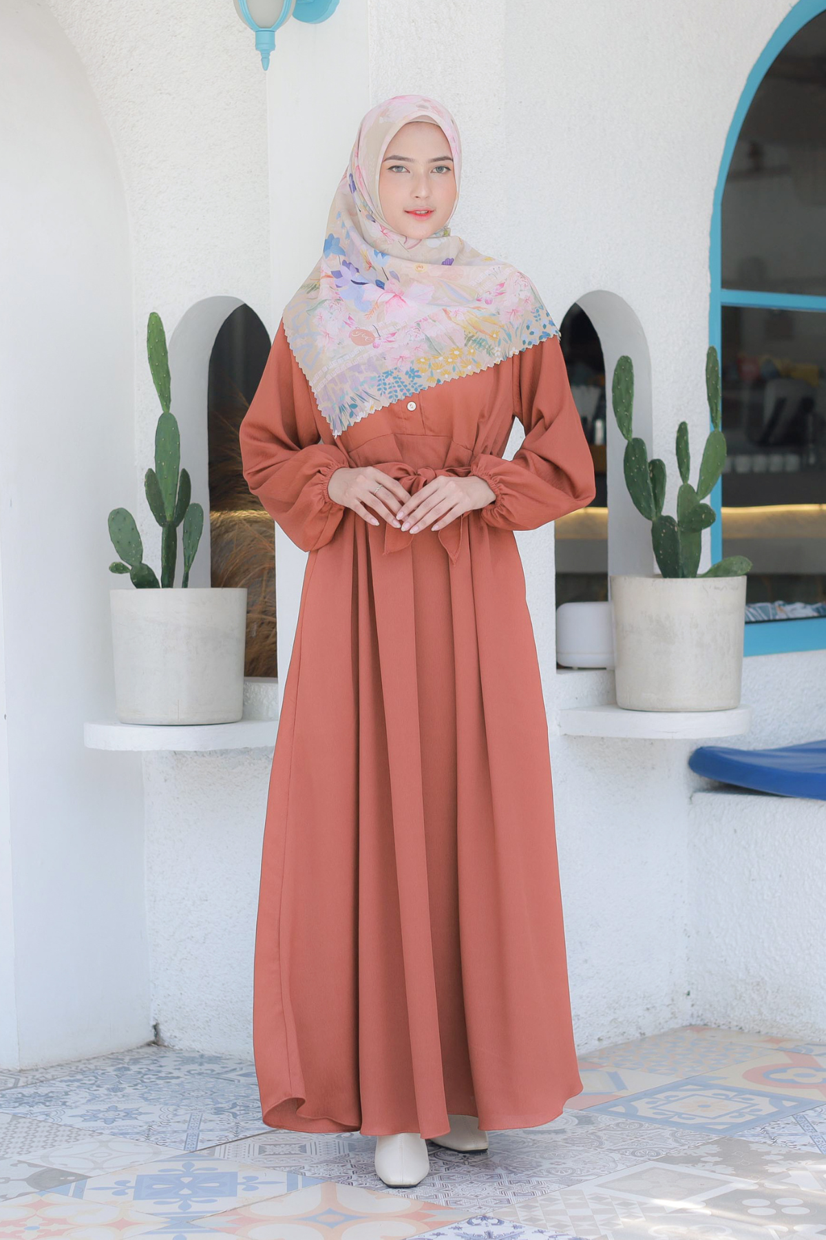 Gea Dress - Brick