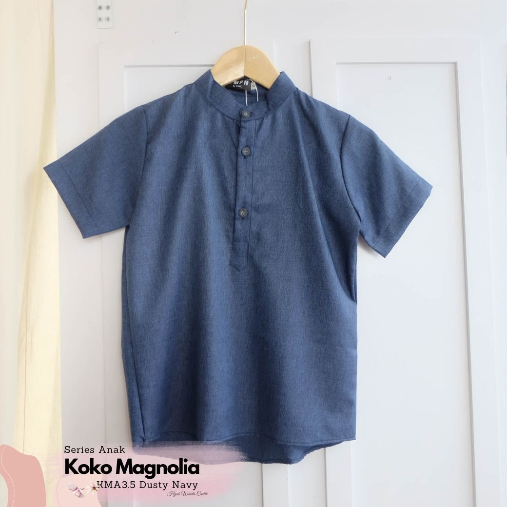 HIRA - Magnolia Koko Dewasa dan Koko Anak Polos | Lengan Pendek