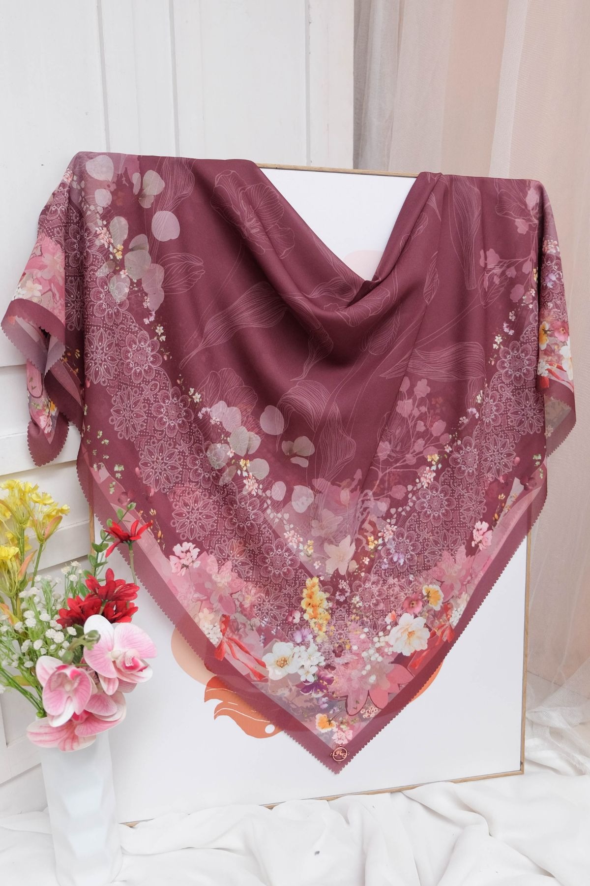 LEAF Rahma Scarf - Maroon 