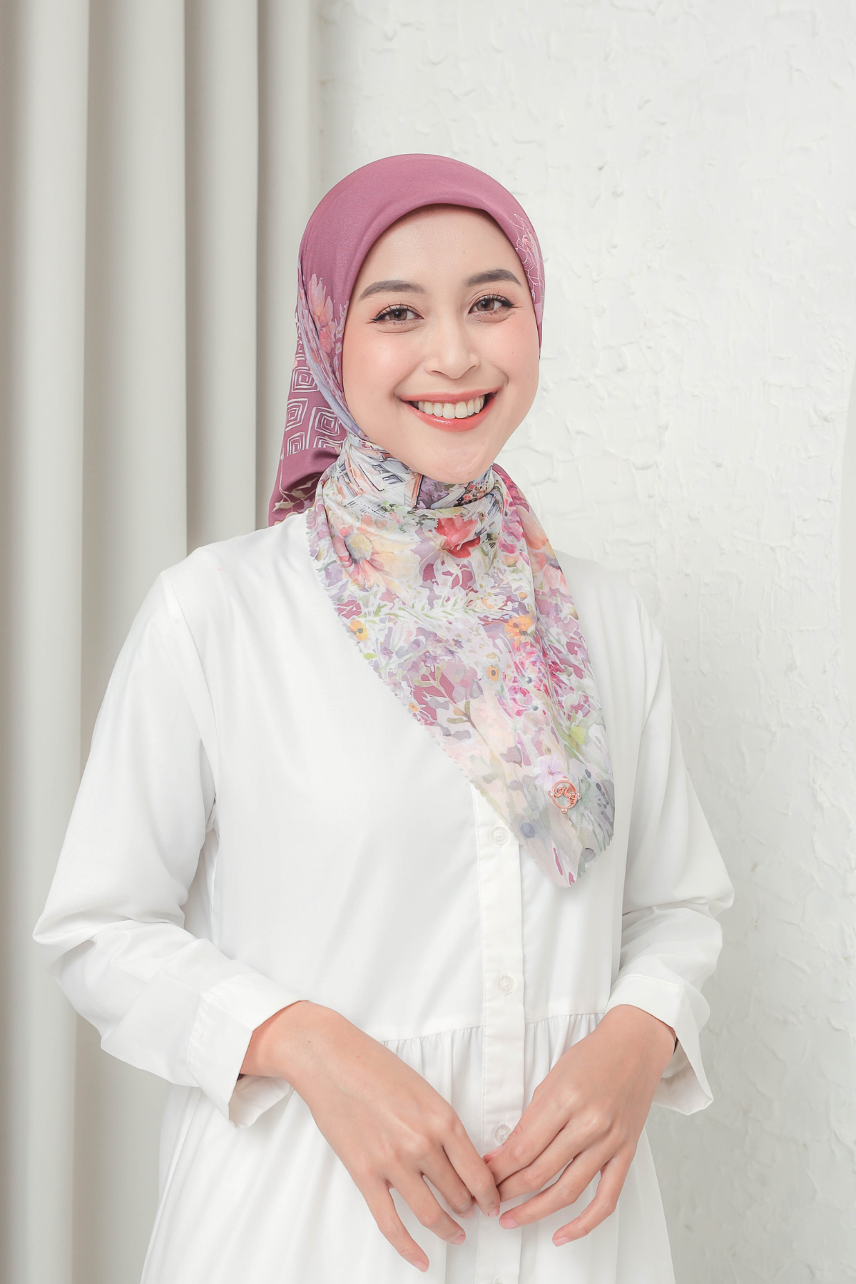 Verbena Scarf - Maroon