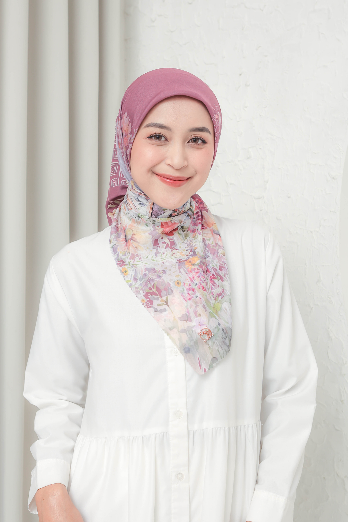 Verbena Scarf - Maroon