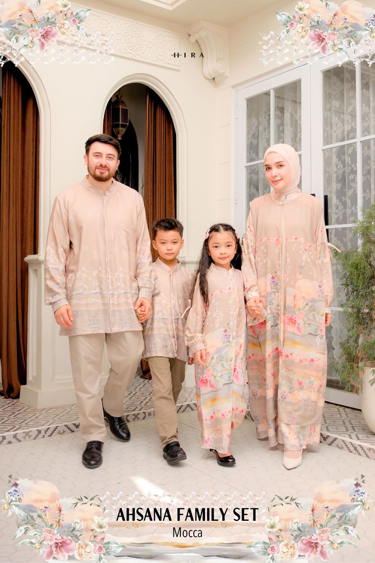 AHSANA Family Set — Mocca | HIRA Raya 2027