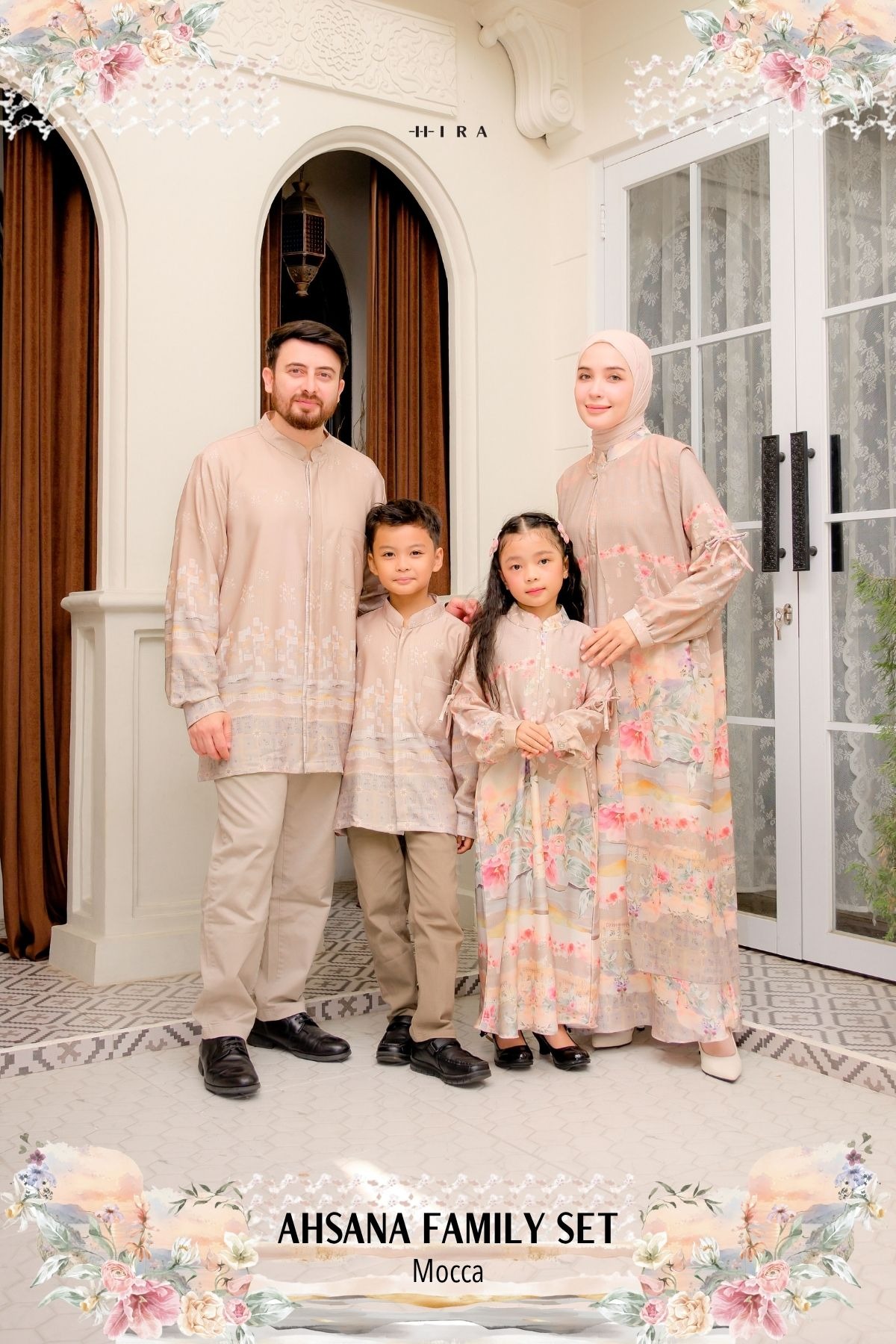 AHSANA Family Set — Mocca | HIRA Raya 2027