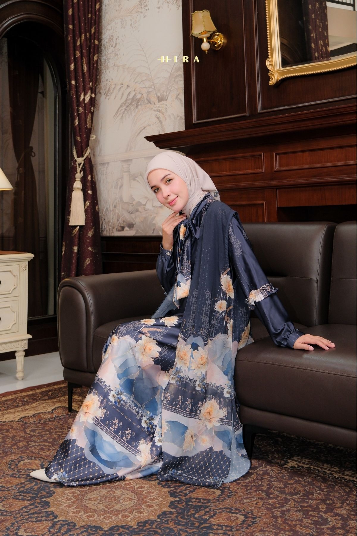 TAMANA Family Set -- Navy | HIRA Raya 2027