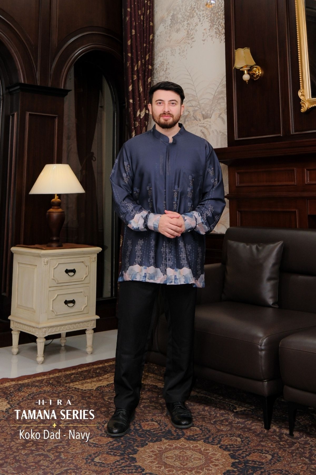 TAMANA Family Set -- Navy | HIRA Raya 2027