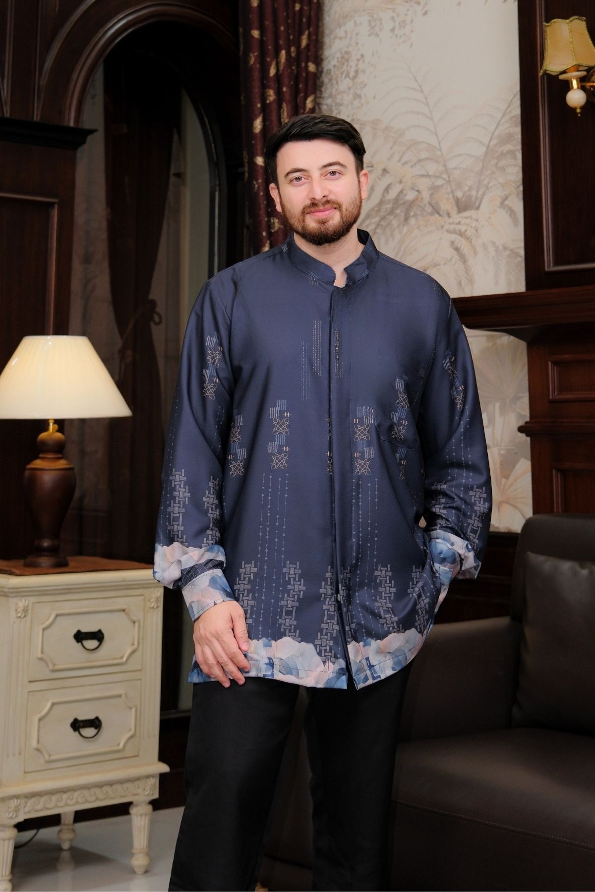TAMANA Family Set -- Navy | HIRA Raya 2027