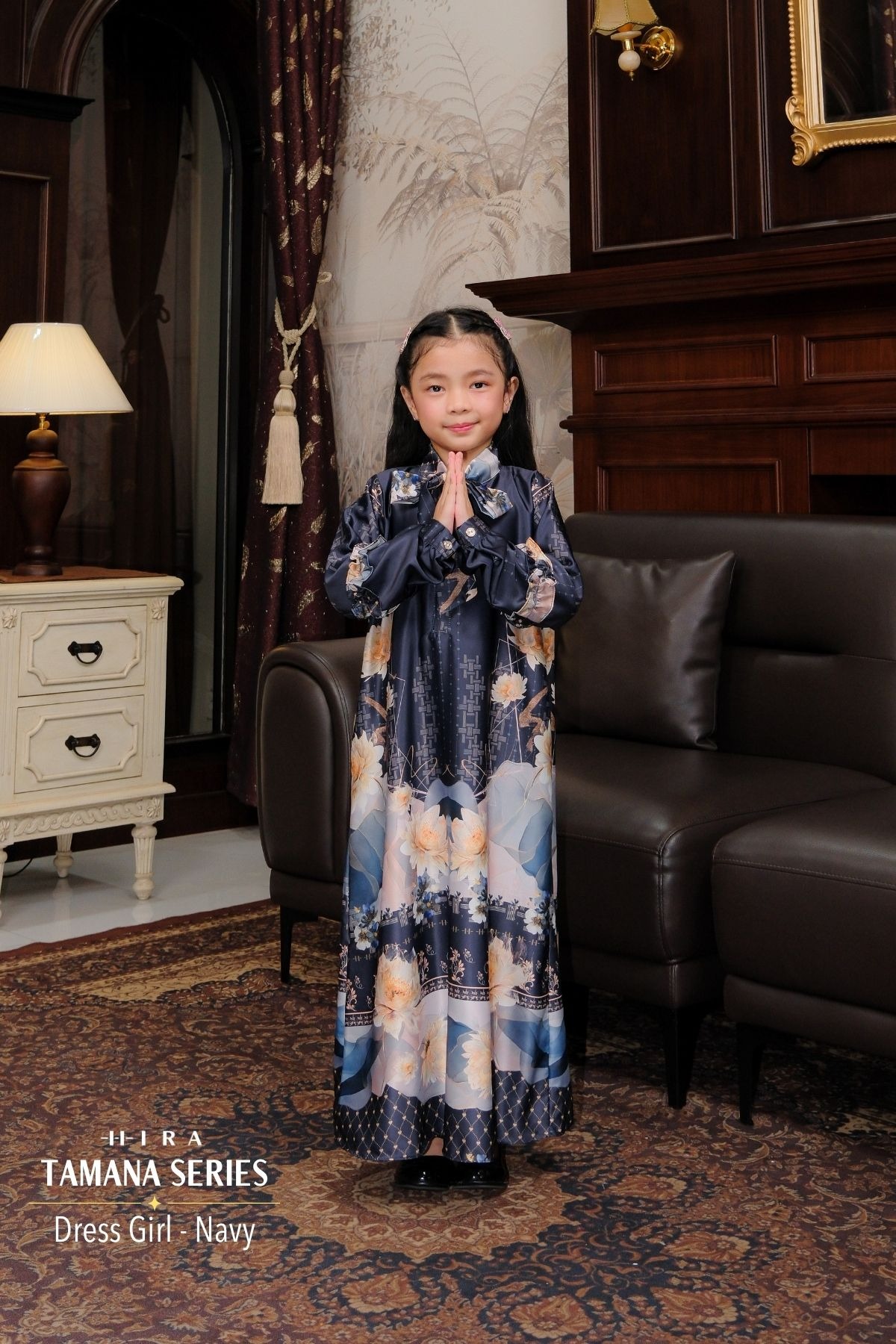 TAMANA Family Set -- Navy | HIRA Raya 2027