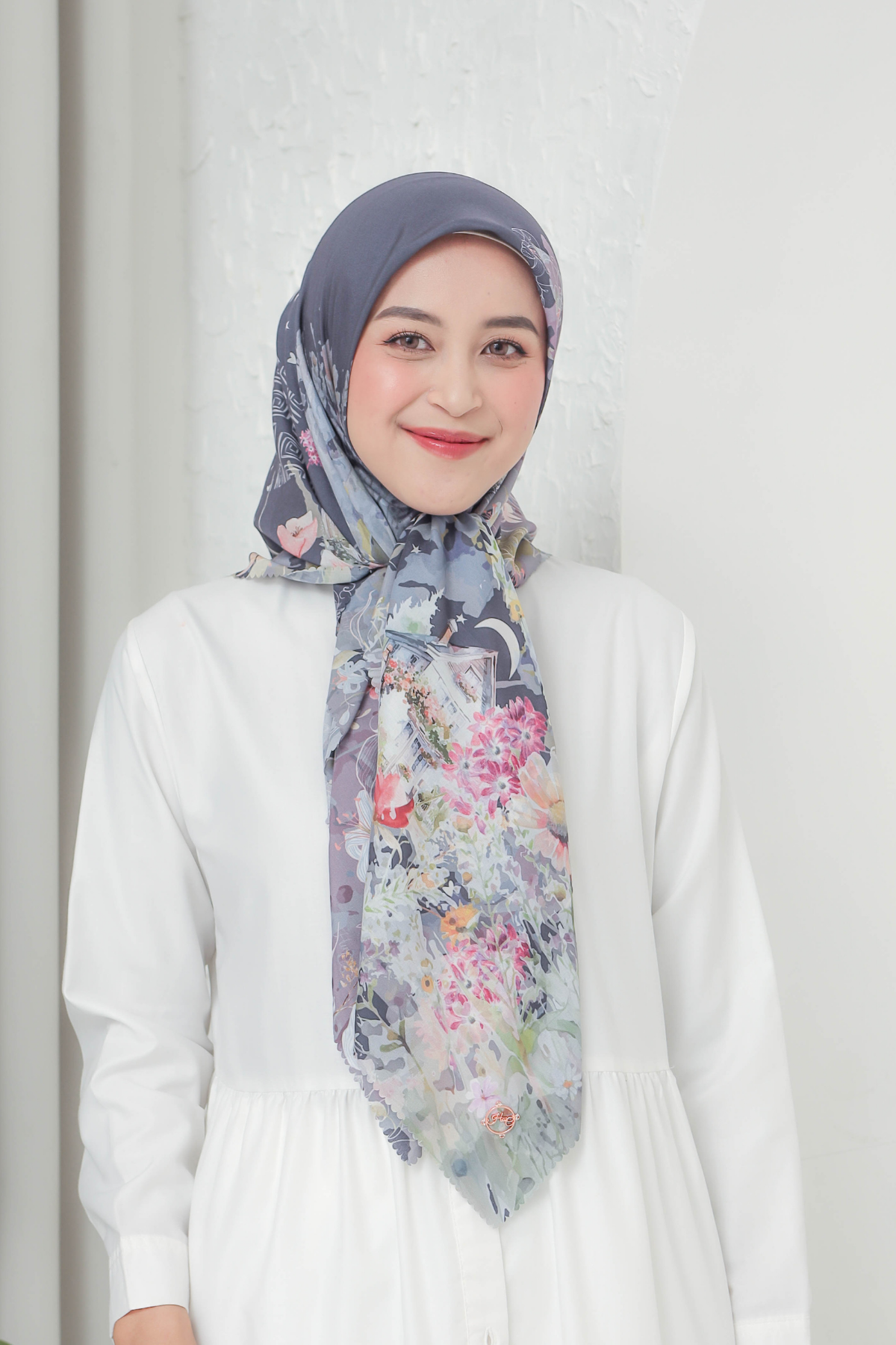 Verbena Scarf - Navy