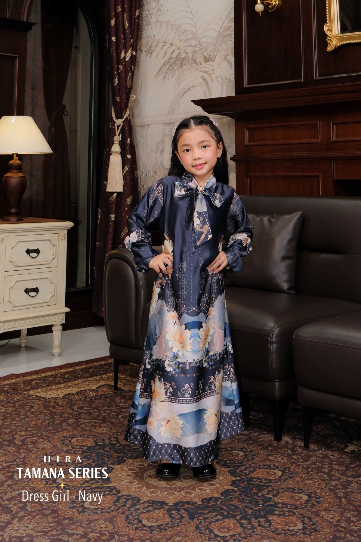 TAMANA Family Set -- Navy | HIRA Raya 2027