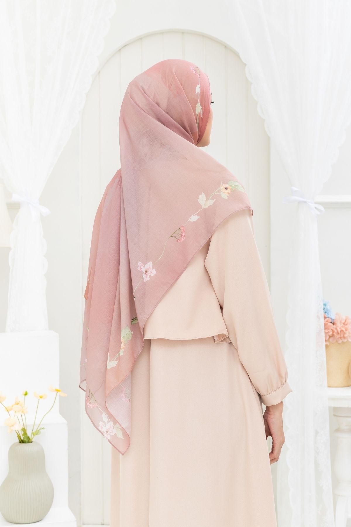 [Buy3 Get1 Free] Pashmina Lynn - Peach