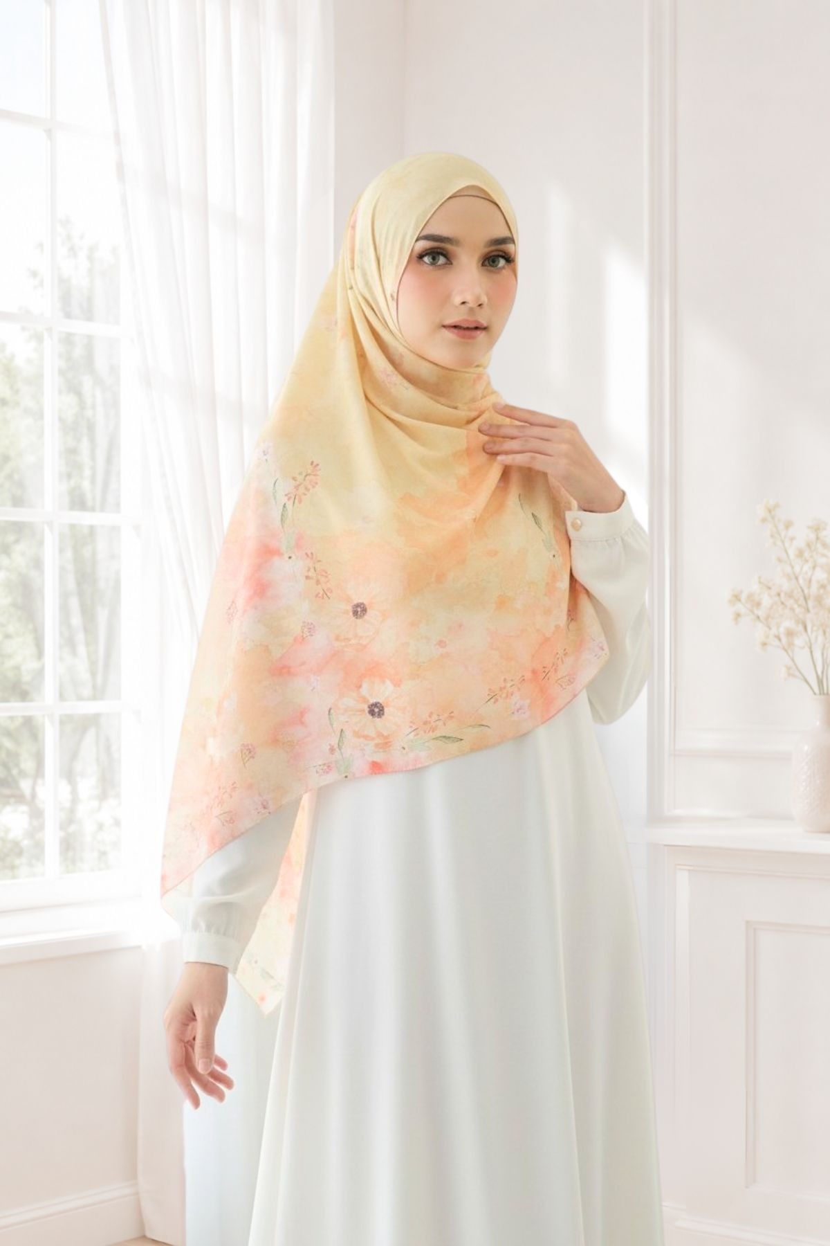 [Buy3 Get1 Free] Pashmina Lynn - Butter Yellow