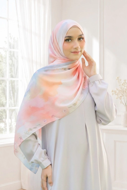 [Buy3 Get1 Free] Pashmina Lynn - Cloud