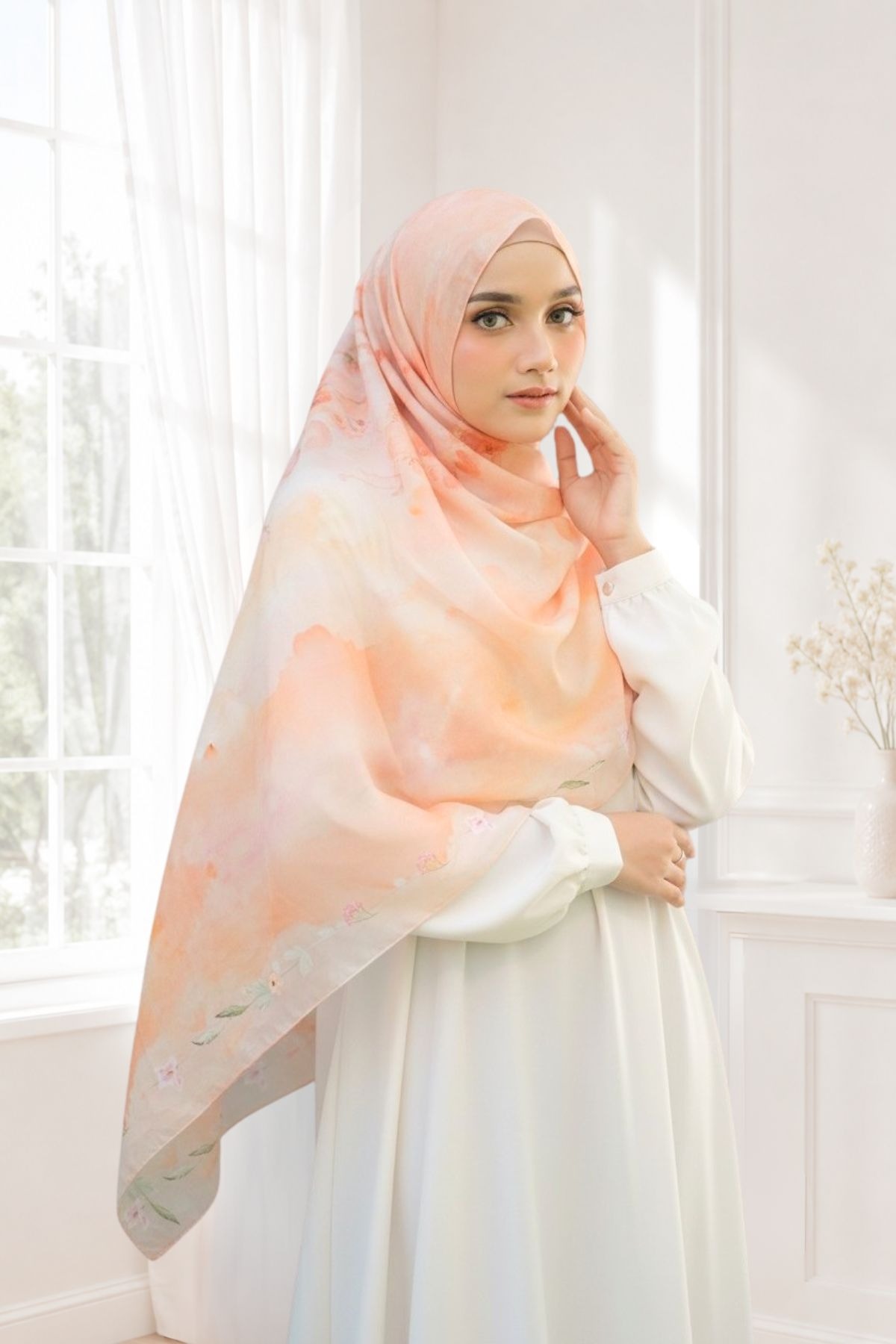 [Buy3 Get1 Free] Pashmina Lynn - Cream