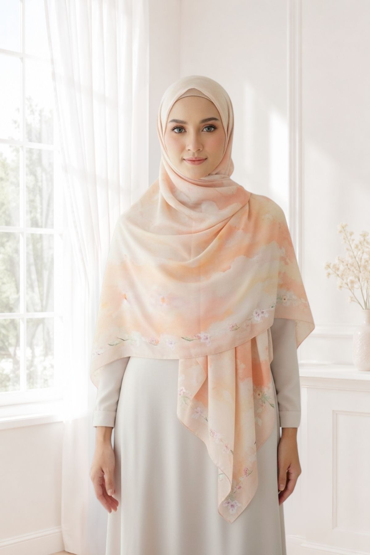 [Buy3 Get1 Free] Pashmina Lynn - Cream