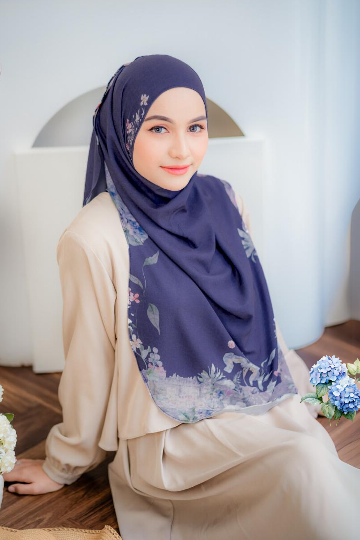 [Buy3 Get1 Free] HIRA - Instan Malaya Purity | Pashmina Instan Motif