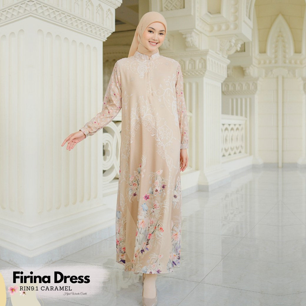 HIRA - Firina Dress Modest Edition | Kondangan Seragaman | Gamis Pakaian Muslim