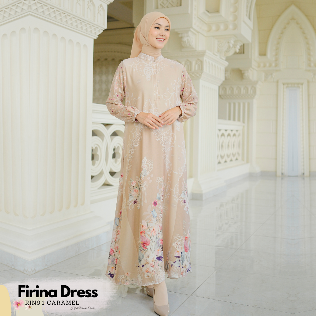 HIRA - Firina Dress Modest Edition | Kondangan Seragaman | Gamis Pakaian Muslim