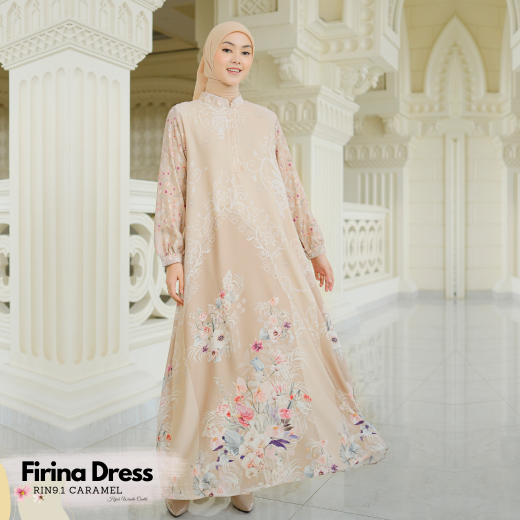 HIRA - Firina Dress Modest Edition | Kondangan Seragaman | Gamis Pakaian Muslim