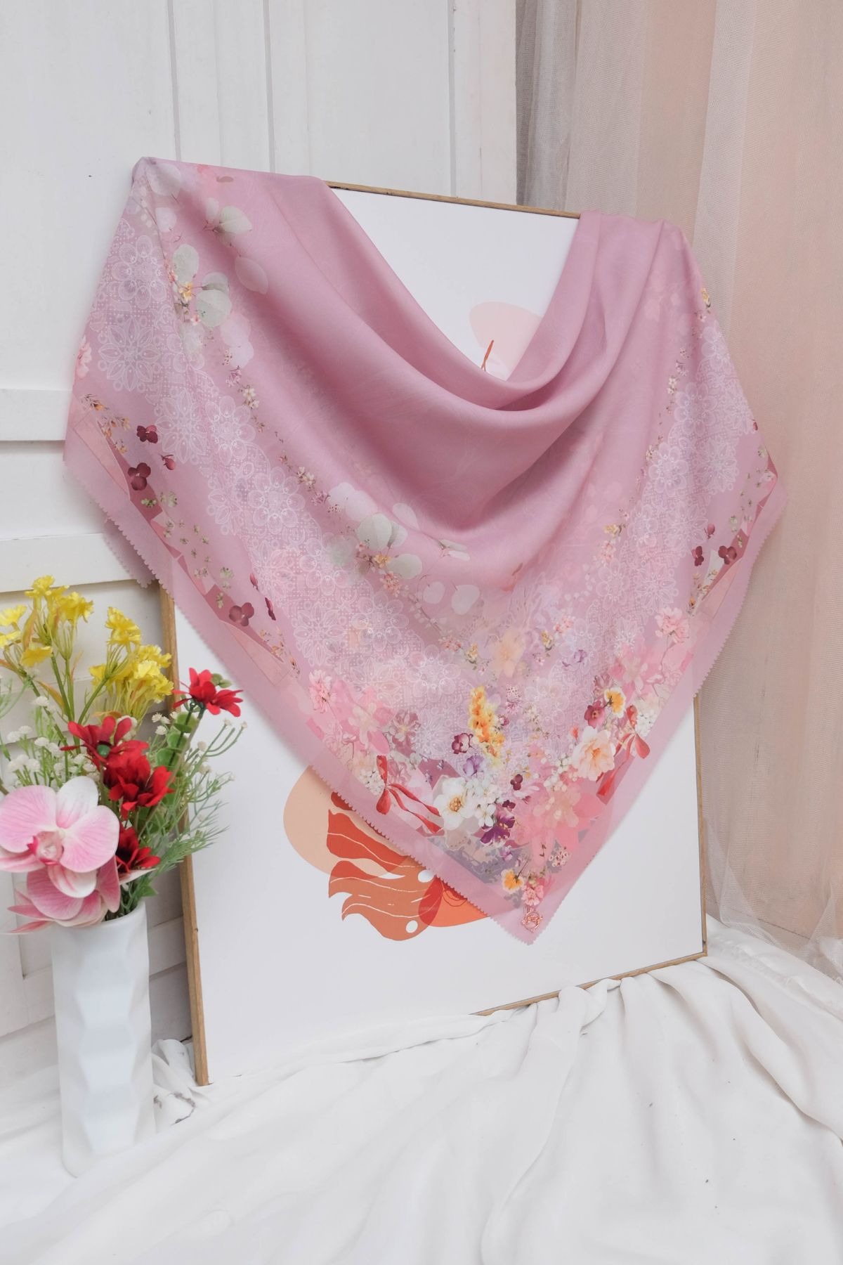 LEAF Rahma Scarf - Rose