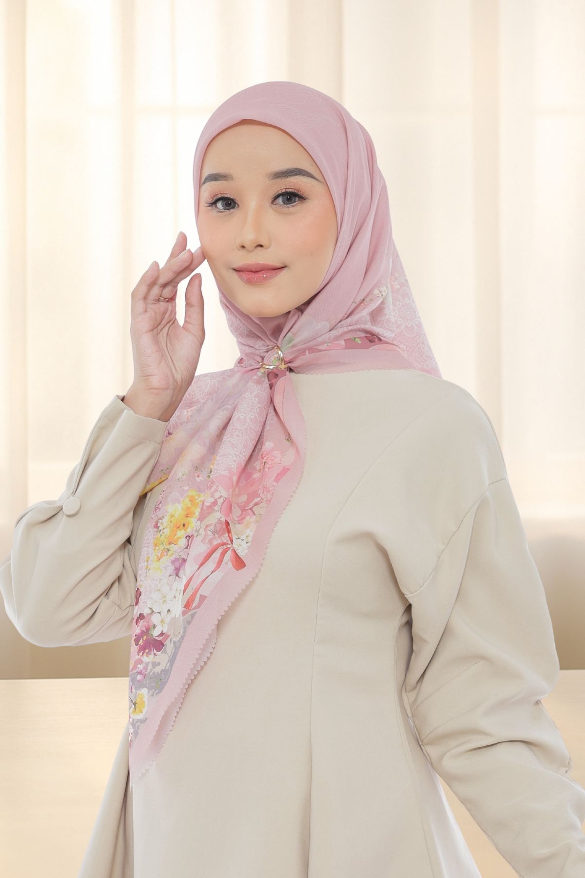 LEAF Rahma Scarf - Rose