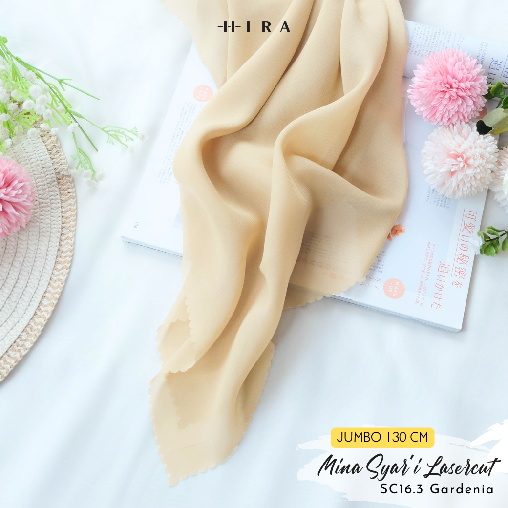HIRA - Segiempat Mina Syar'i Lasercut JUMBO Polycotton