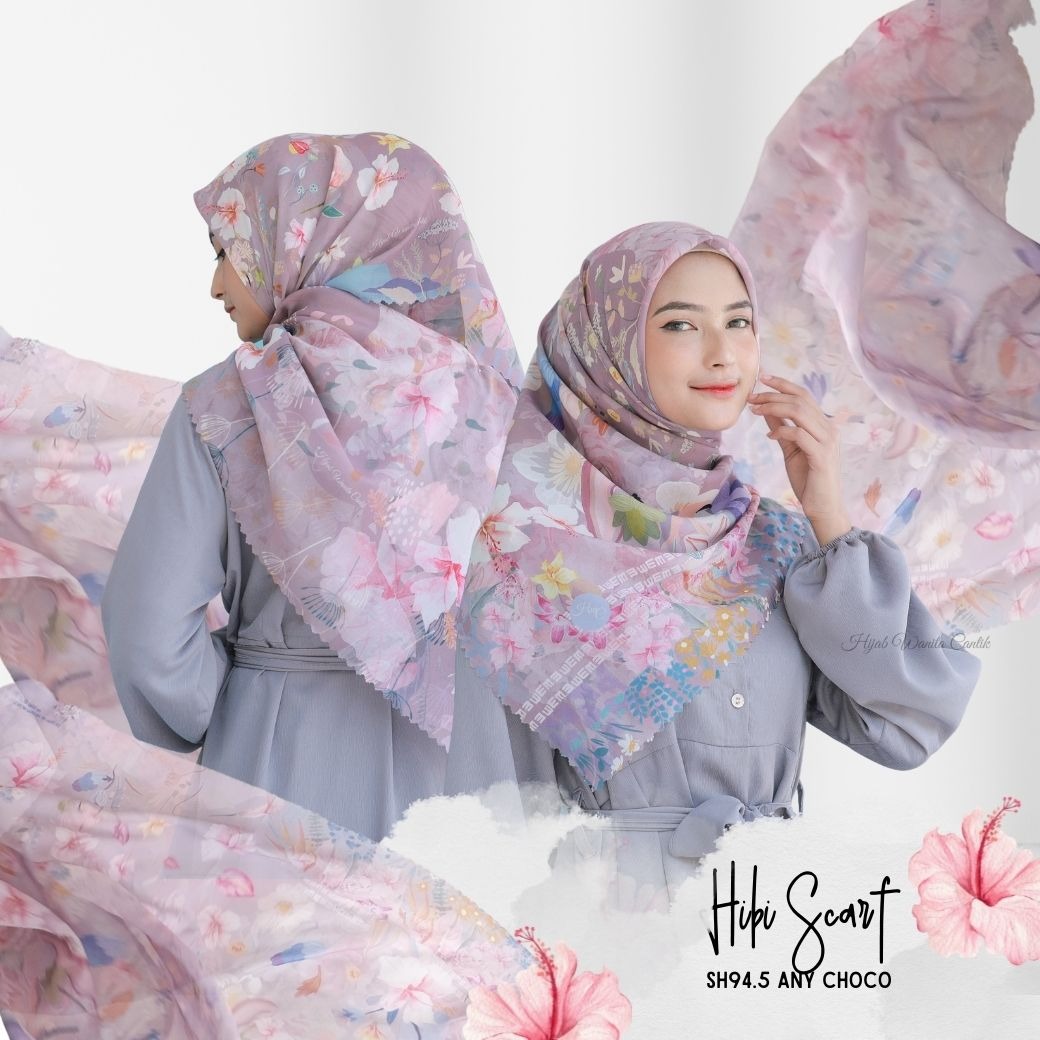 HIRA - Hibi Scarf Polycotton Standar & Jumbo | Hijab Segi Empat Motif
