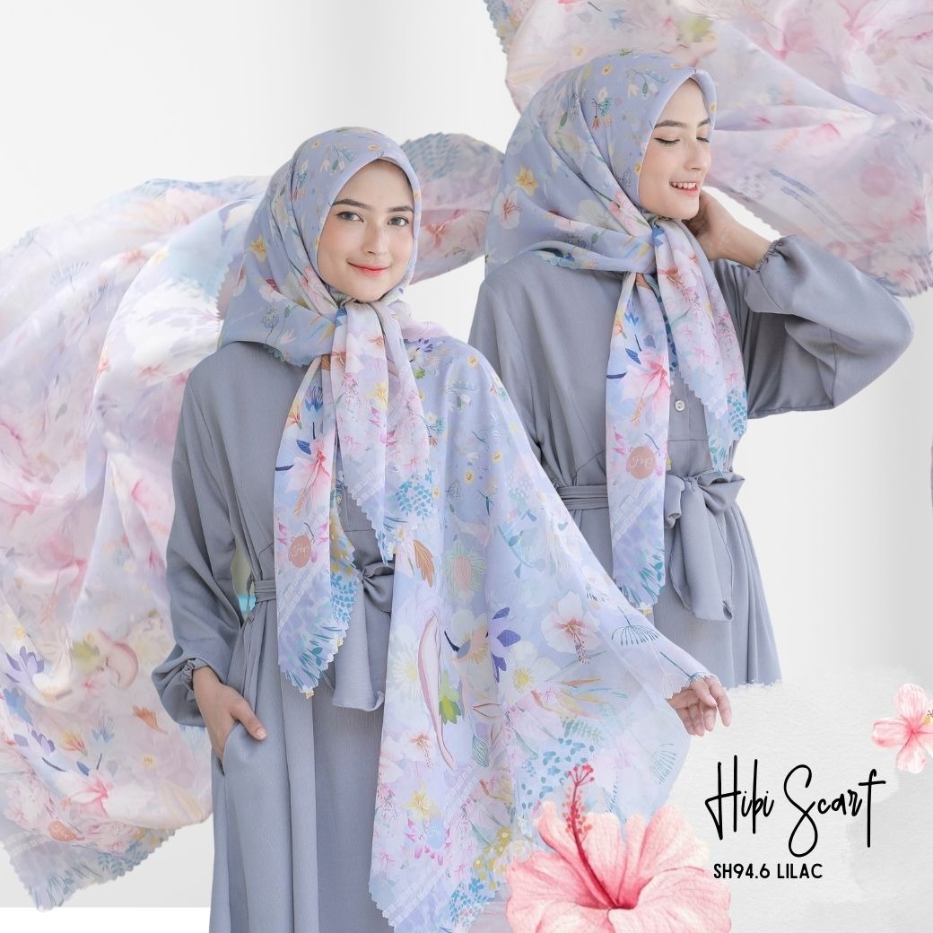 HIRA - Hibi Scarf Polycotton Standar & Jumbo | Hijab Segi Empat Motif