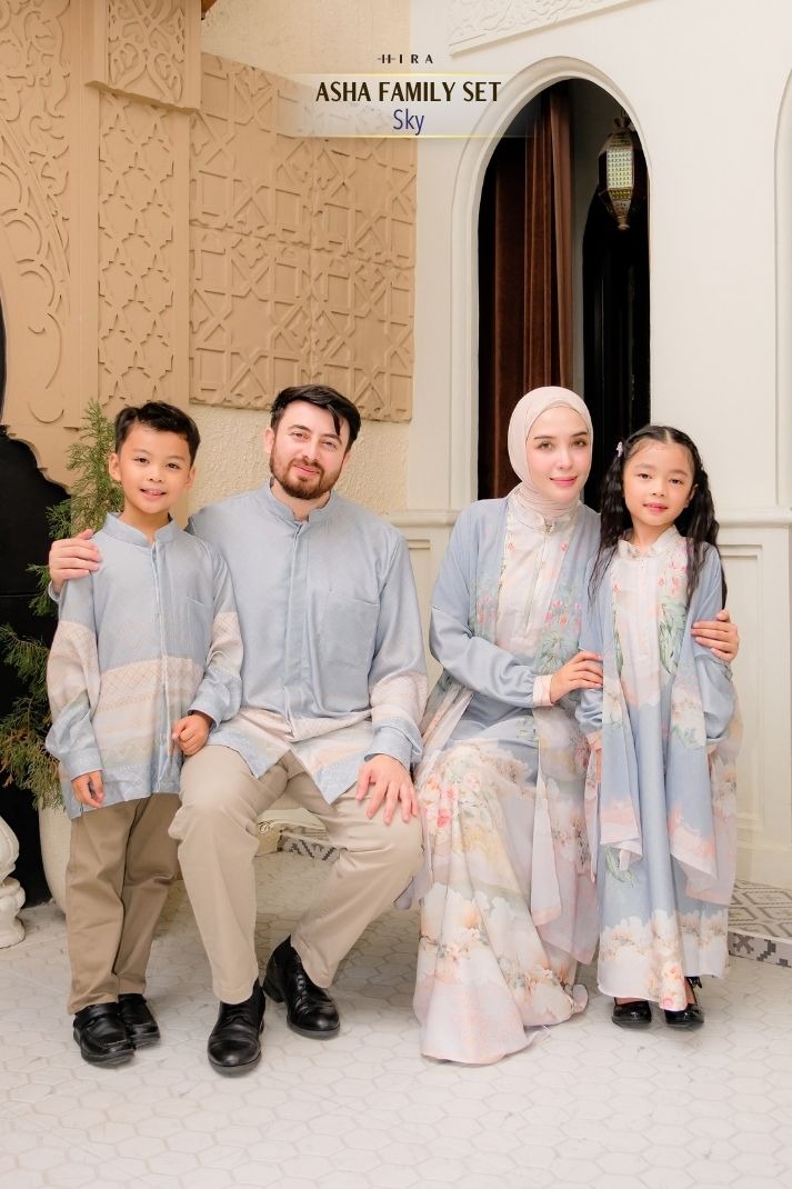 ASHA Family Set — Sky | HIRA Raya 2027