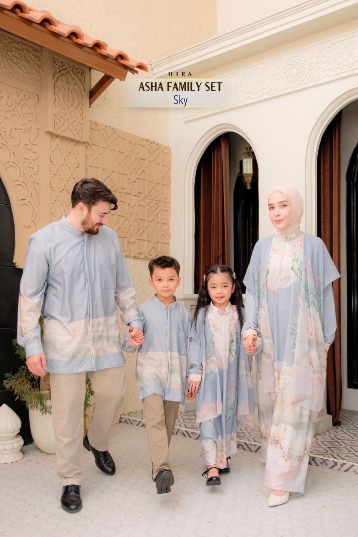 ASHA Family Set — Sky | HIRA Raya 2027