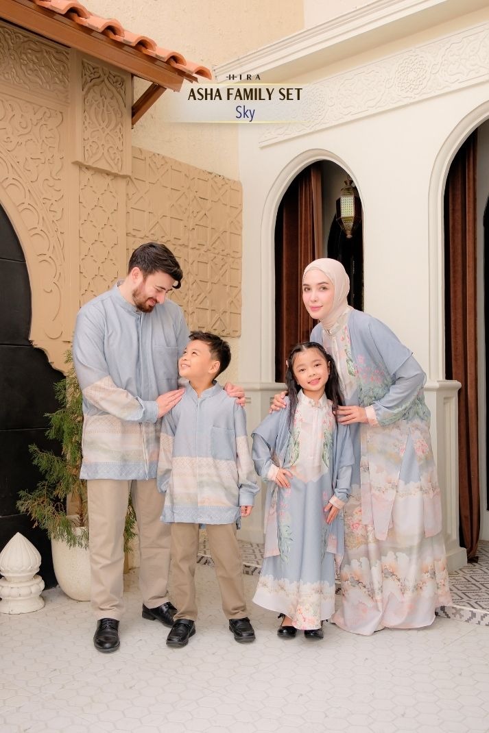 ASHA Family Set — Sky | HIRA Raya 2027