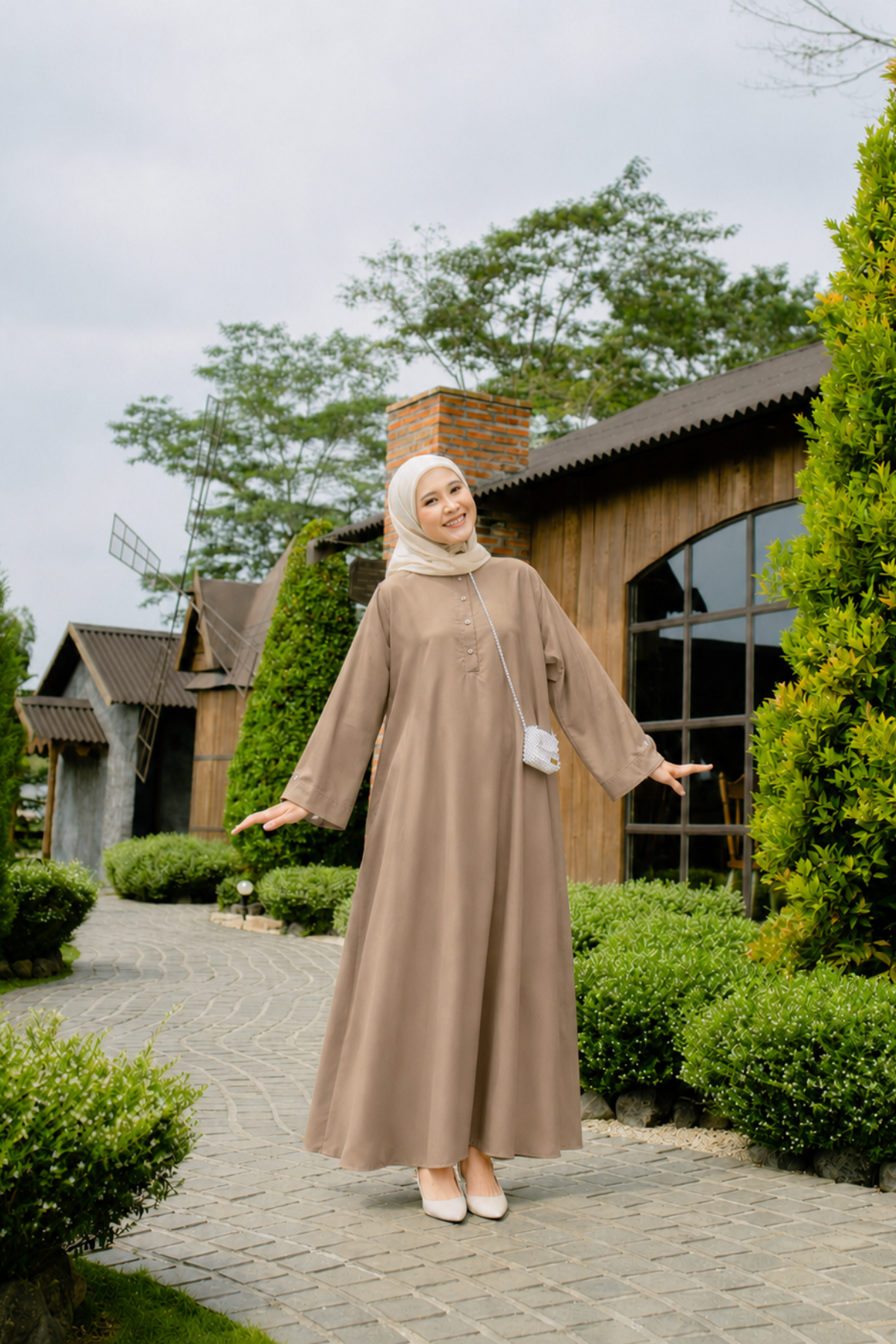 HIRA - Abaya Madina Dress Polos Modest Edition | Kondangan Seragaman | Gamis Pakaian Muslim