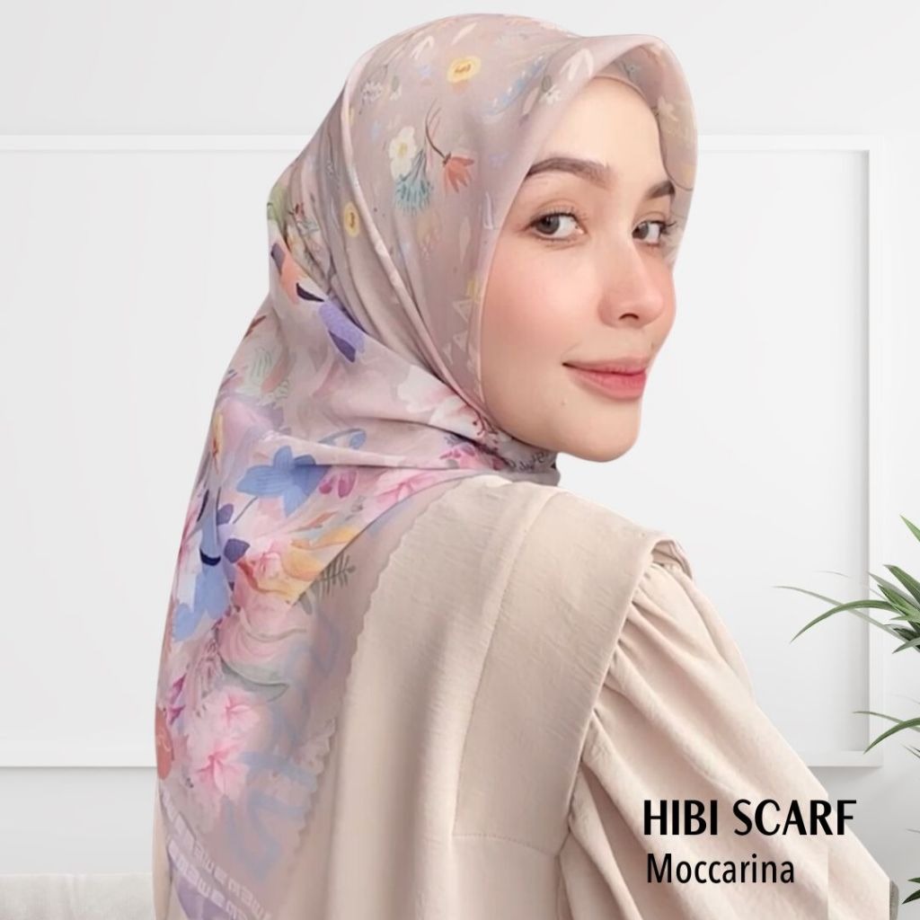 Image of HIRA - Hibi Scarf Polycotton Standar & Jumbo | Hijab Segi Empat Motif