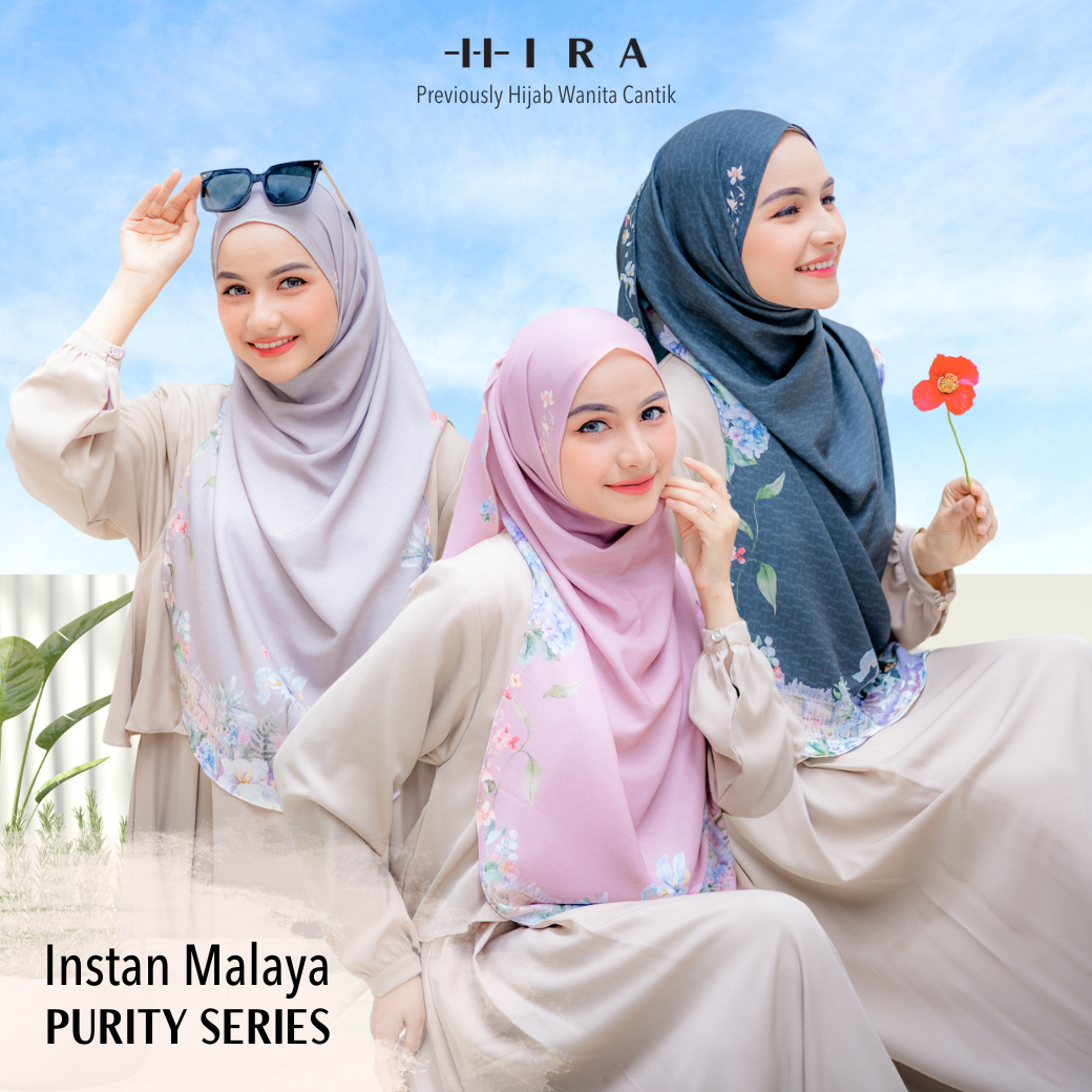 [Buy3 Get1 Free] HIRA - Instan Malaya Purity | Pashmina Instan Motif