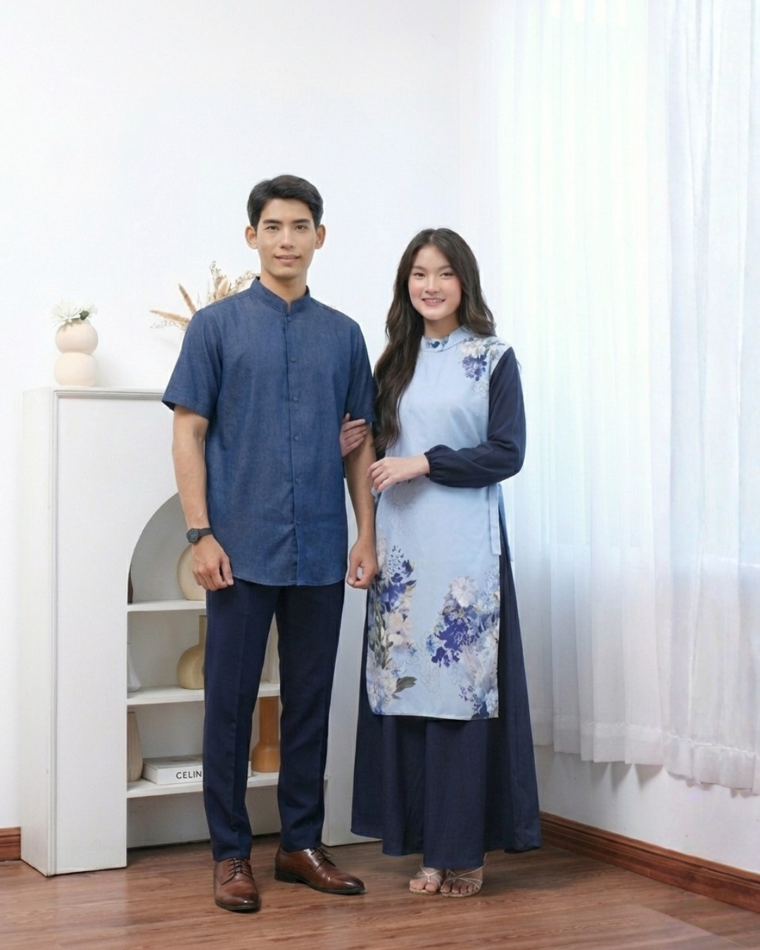Gea Dress & Vest - Navy