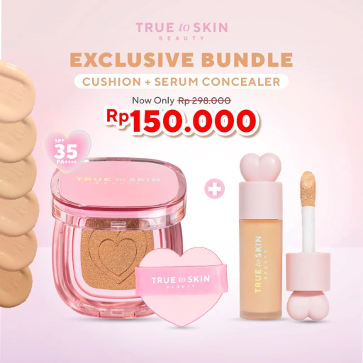 [ BUNDLE ] CUSHION + CONCEALER ( True to Skin Skinlike Porefecting Cushion SPF 35 PA+++ & True to Skin Skinlike Cover Serum