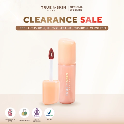 Image of True to Skin - Juicy Glass Tint , Longlasting Stain Anti Kering Ultra Light Tahan Lama 8 Jam Moisturizing (Lip Tint)