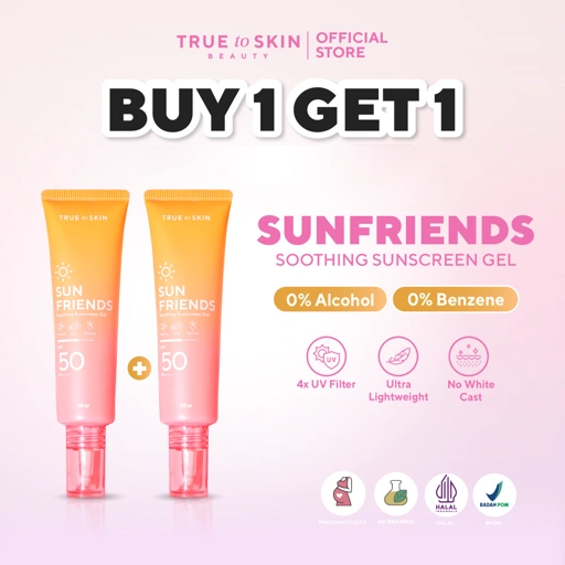 [ BUY 1 GET 1 ] True to Skin - Sunfriends Sunscreen Gel SPF 50 PA++++