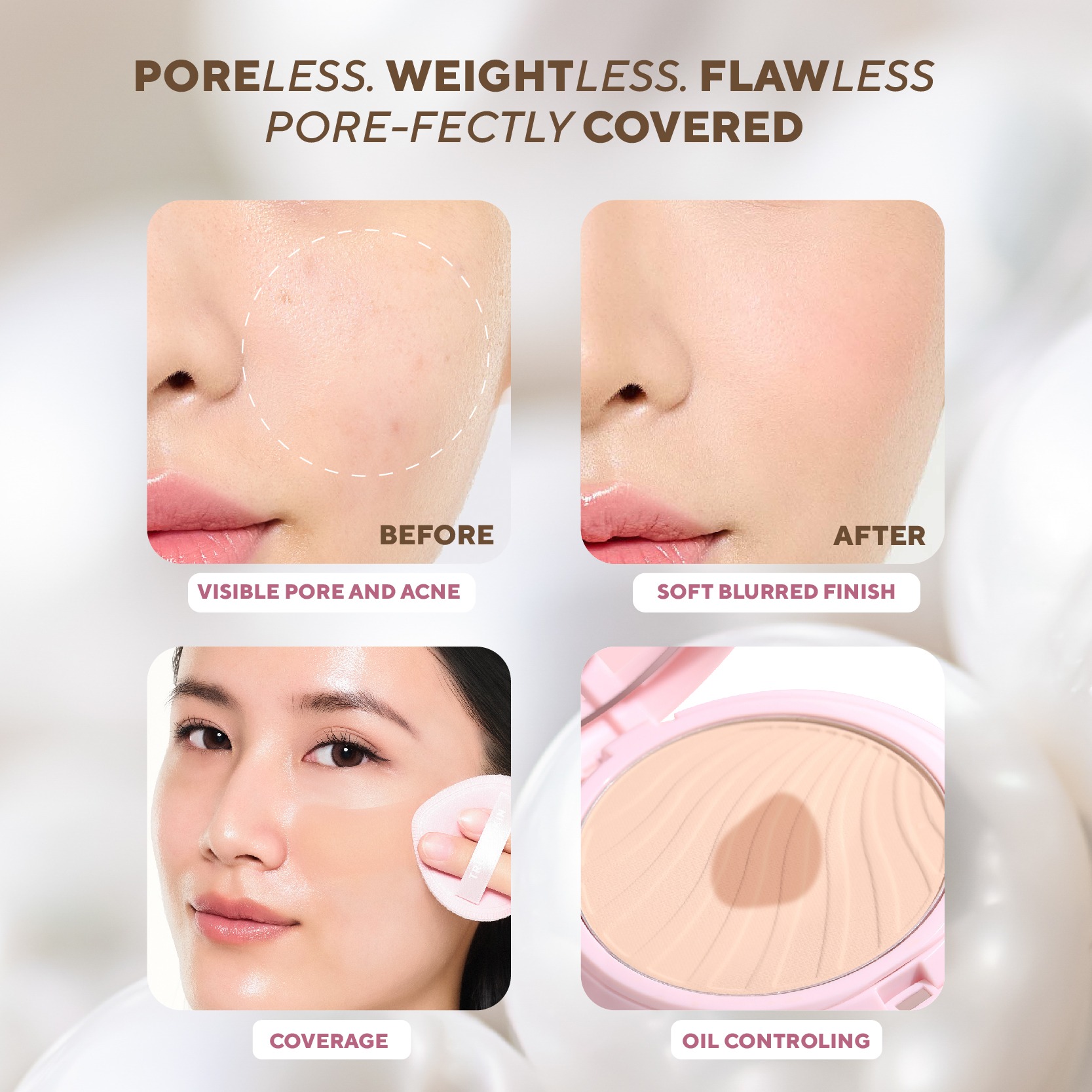 True to Skin - Skinlike Porefecting Powder Foundation