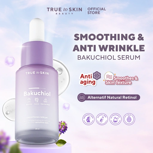 Image of True to Skin Bakuchiol Skin Smoothing & Anti-aging Serum - Tekstur Kulit, Mengatasi Jerawat, Alternatif Natural Retinol