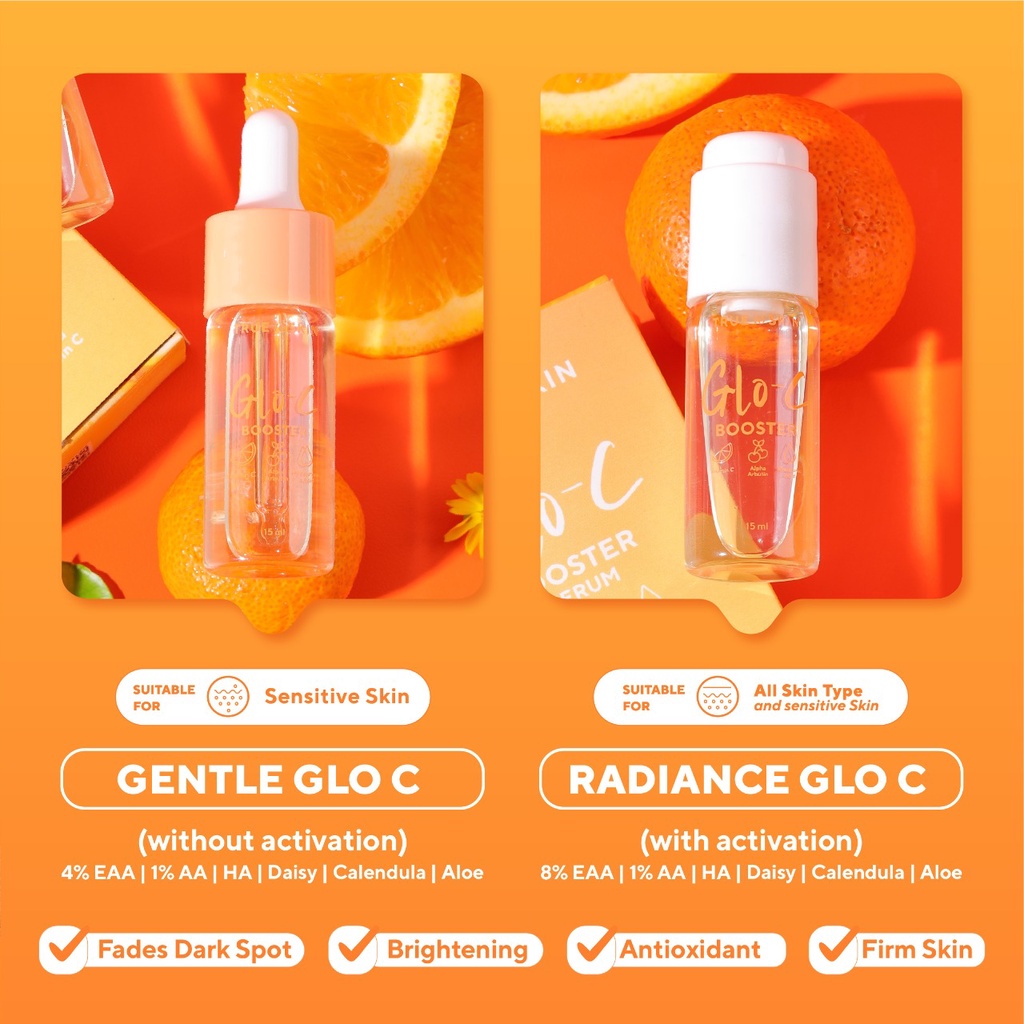 Glo-C Booster Serum (Vit C, Alpha Arbutin) Dark Spot and Brigthening Serum